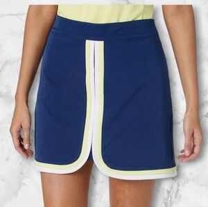 Lady Hagen Womens Colorblock Skorts W Pockets BLUE W White&Yellow Accents Size:6